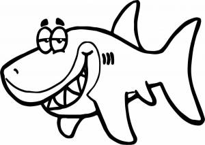Раскраска акула для детей 4 5 лет #35 #197059