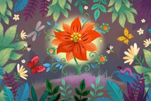 Раскраска аленький цветочек к сказке #38 #197814