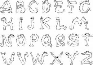 Раскраска алфавит лора для детей #1 #198712