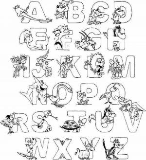 Раскраска алфавит лора для детей #15 #198726