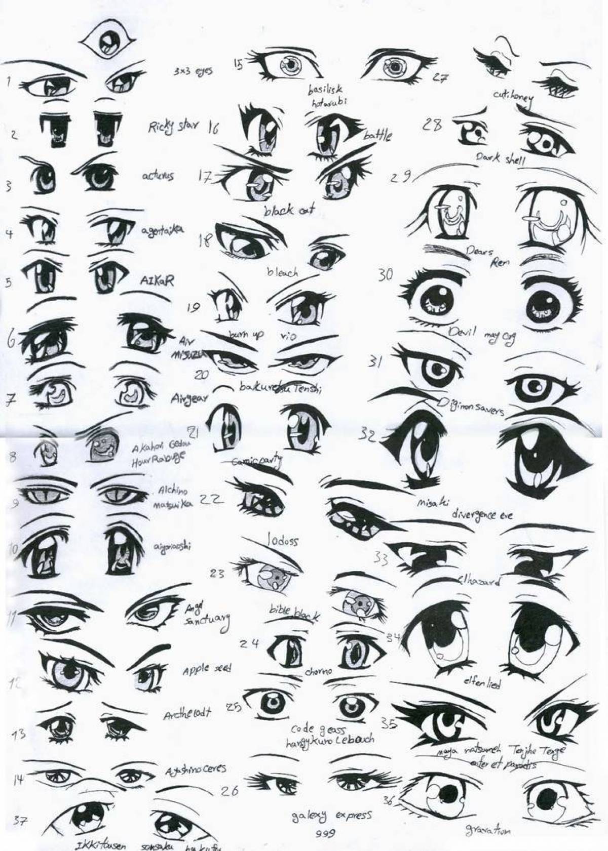 Аниме глаза #15