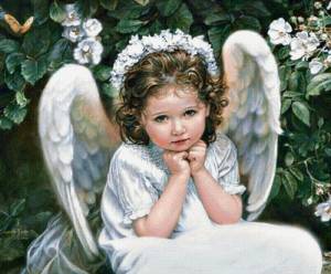 Раскраска ангел девочка #36 #200629