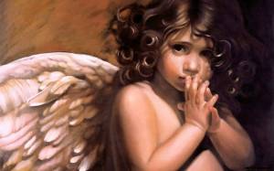 Раскраска ангел девочка #37 #200630