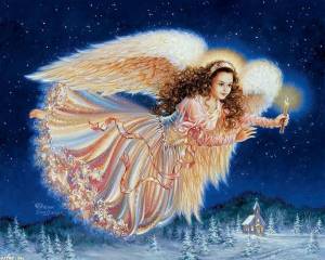 Раскраска ангел на рождество #34 #200743