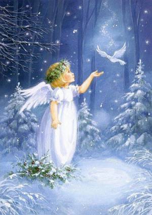 Раскраска ангел на рождество #37 #200746