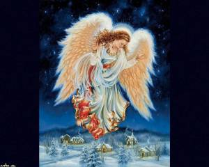 Раскраска ангел на рождество #38 #200747