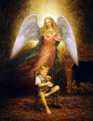 Раскраска ангел хранитель #6 #200754