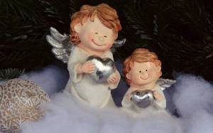 Раскраска ангелочек рождественский #6 #200818
