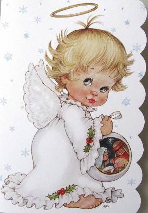 Раскраска ангелочки на рождество #16 #200867