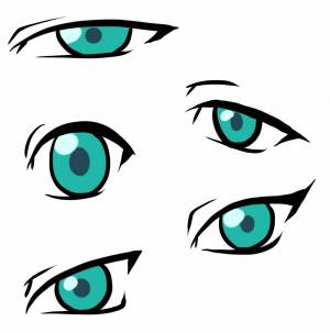 Раскраска аниме глаза #1 #201945