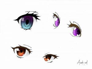Раскраска аниме глаза #6 #201950