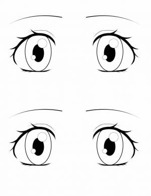 Раскраска аниме глаза #12 #201956