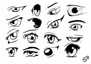 Раскраска аниме глаза #13 #201957