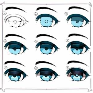 Раскраска аниме глаза #23 #201967