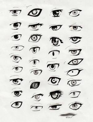 Раскраска аниме глаза #31 #201975