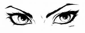 Раскраска аниме глаза #32 #201976