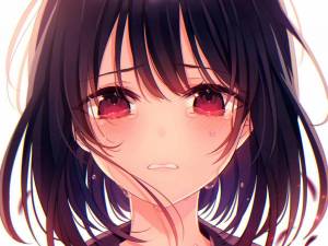 Раскраска аниме лицо девушки #5 #202435