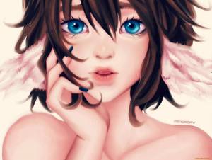 Раскраска аниме лицо девушки #9 #202439