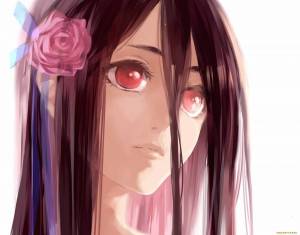 Раскраска аниме лицо девушки #11 #202441