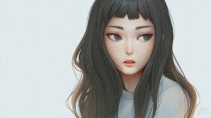 Раскраска аниме лицо девушки #19 #202449