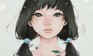 Раскраска аниме лицо девушки #23 #202453