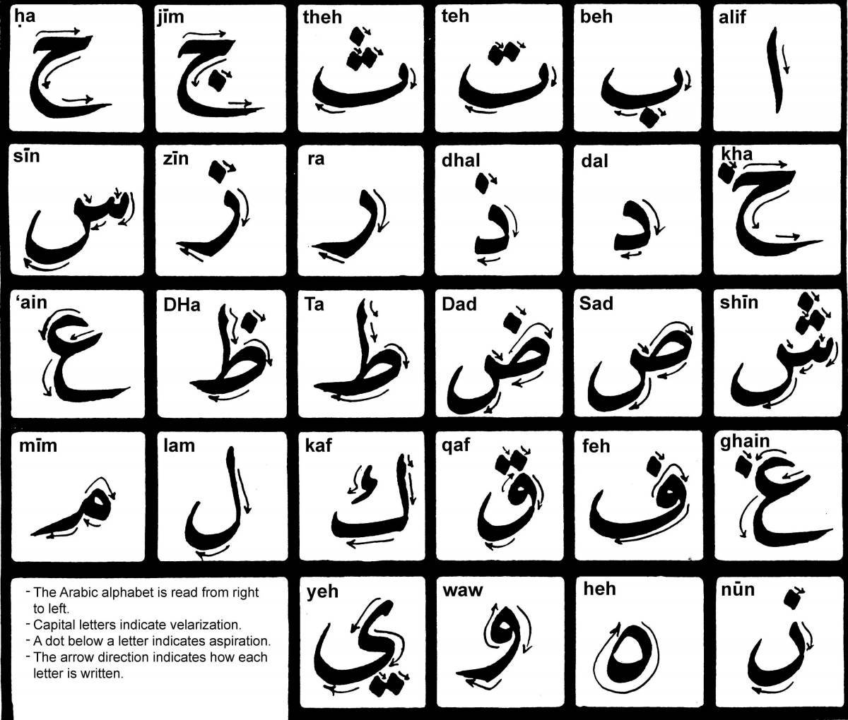 Арабский алфавит #4