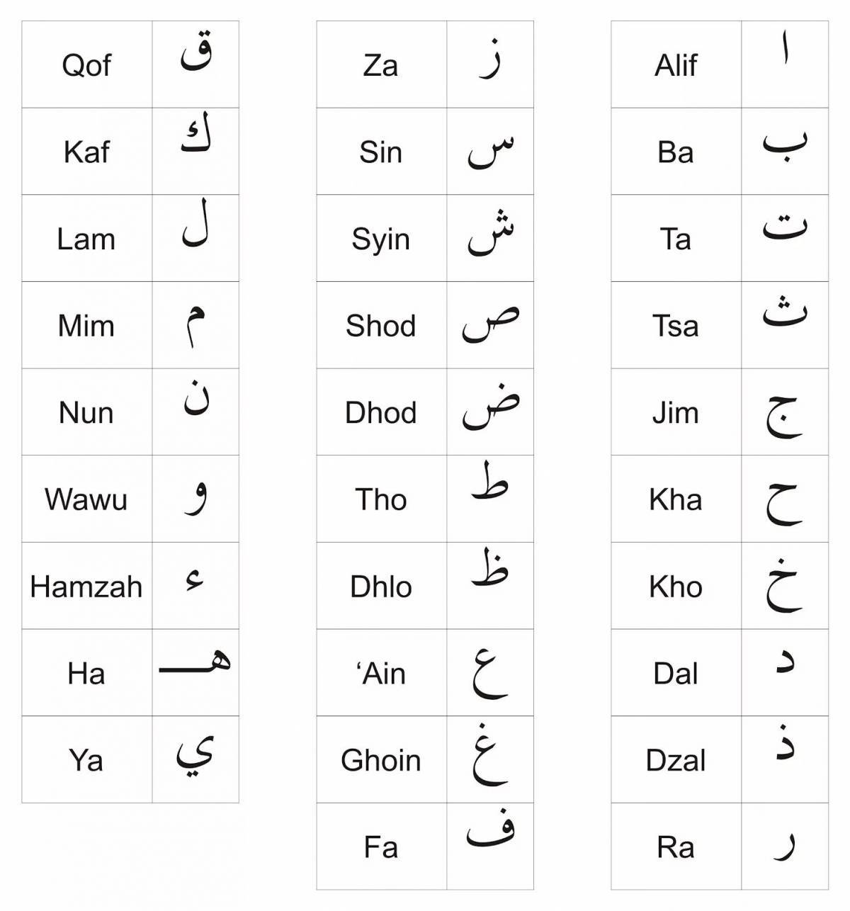 Арабский алфавит #13