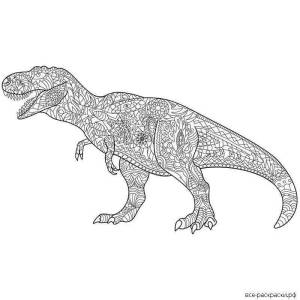 Раскраска антистресс динозавры #1 #204370