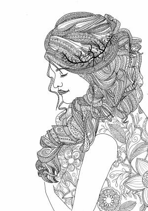 Раскраска антистресс для женщин #8 #204638
