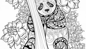 Раскраска антистресс панда #34 #205431