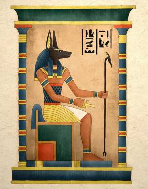 Раскраска анубис бог древнего египта #8 #206342