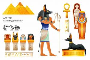 Раскраска анубис бог древнего египта #12 #206346