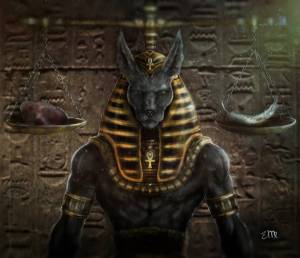 Раскраска анубис бог древнего египта #22 #206356