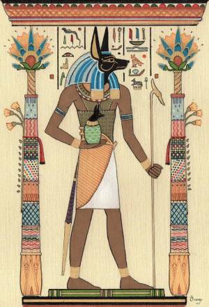 Раскраска анубис бог древнего египта #36 #206370