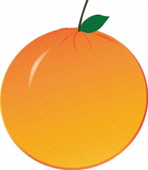 Раскраска апельсин для детей 2 3 лет #15 #206579