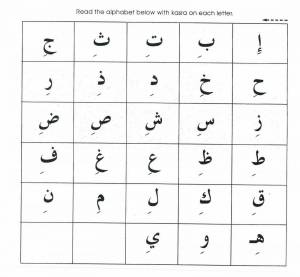 Раскраска арабский алфавит #27 #206818