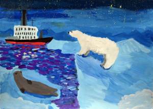 Раскраска арктика для детей #16 #207195