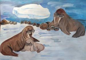 Раскраска арктика для детей #22 #207201