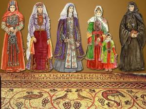 Раскраска армянский костюм национальный #16 #207375
