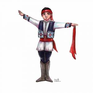 Раскраска армянский костюм национальный #26 #207385