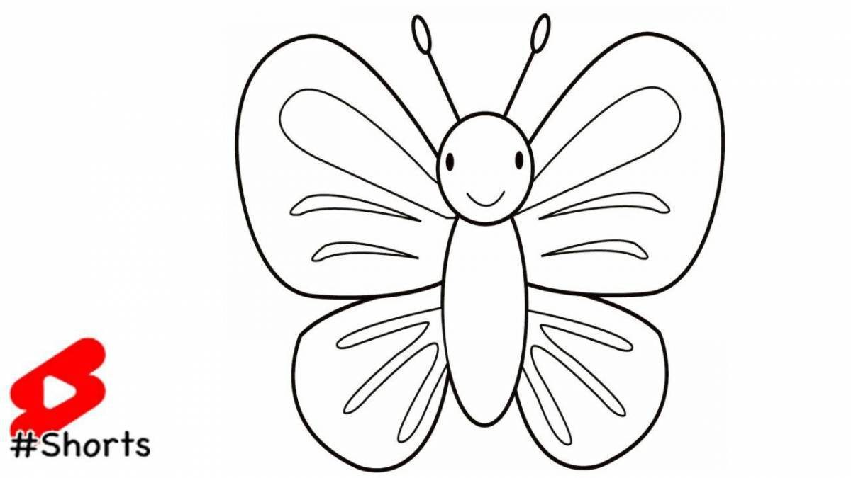 Бабочка для детей 2 3 лет #27