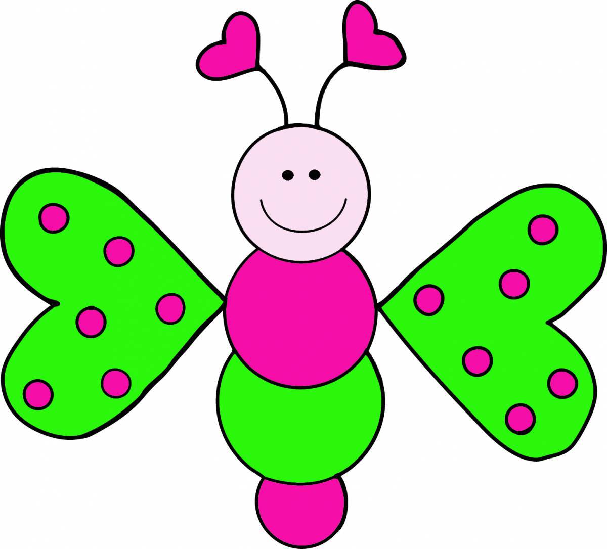 Бабочка для детей 2 3 лет #33