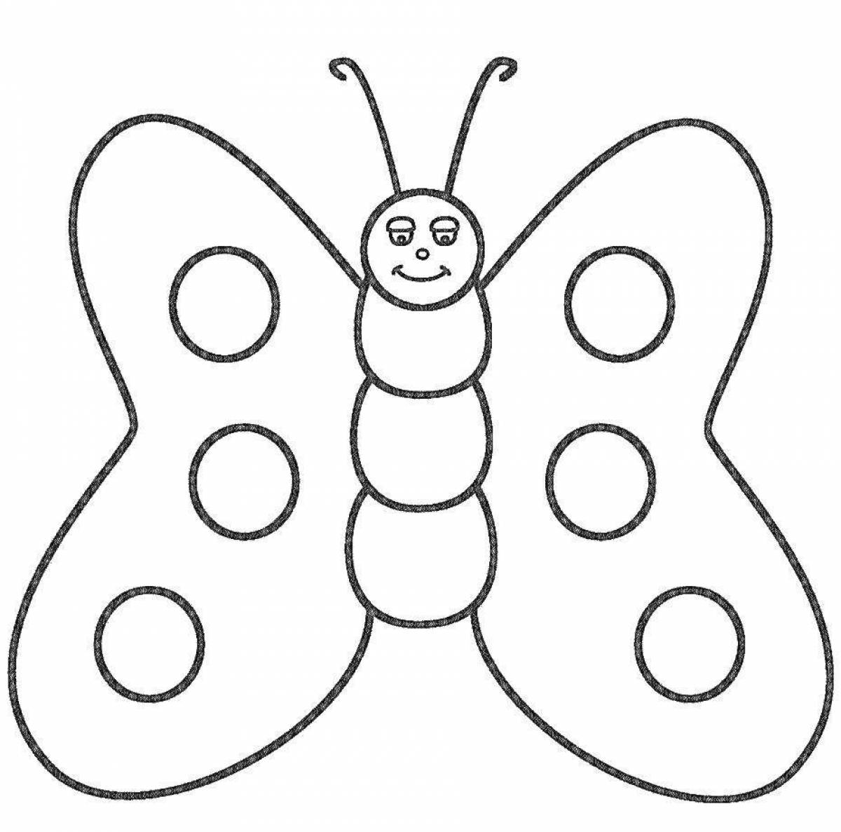 Бабочка для детей 2 3 лет #34
