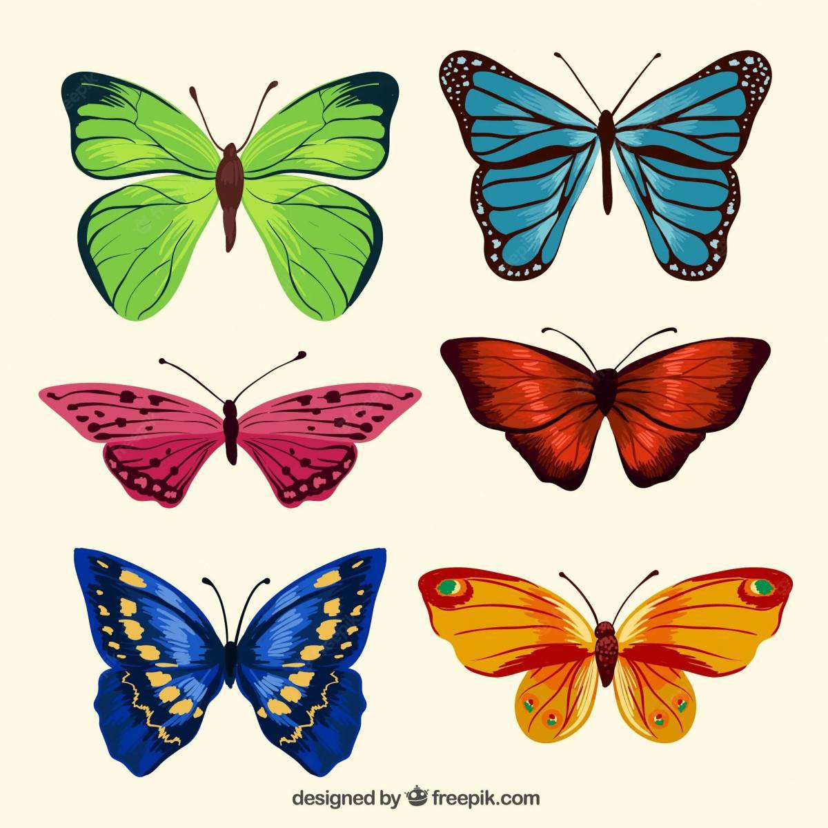 Бабочки маленькие #14