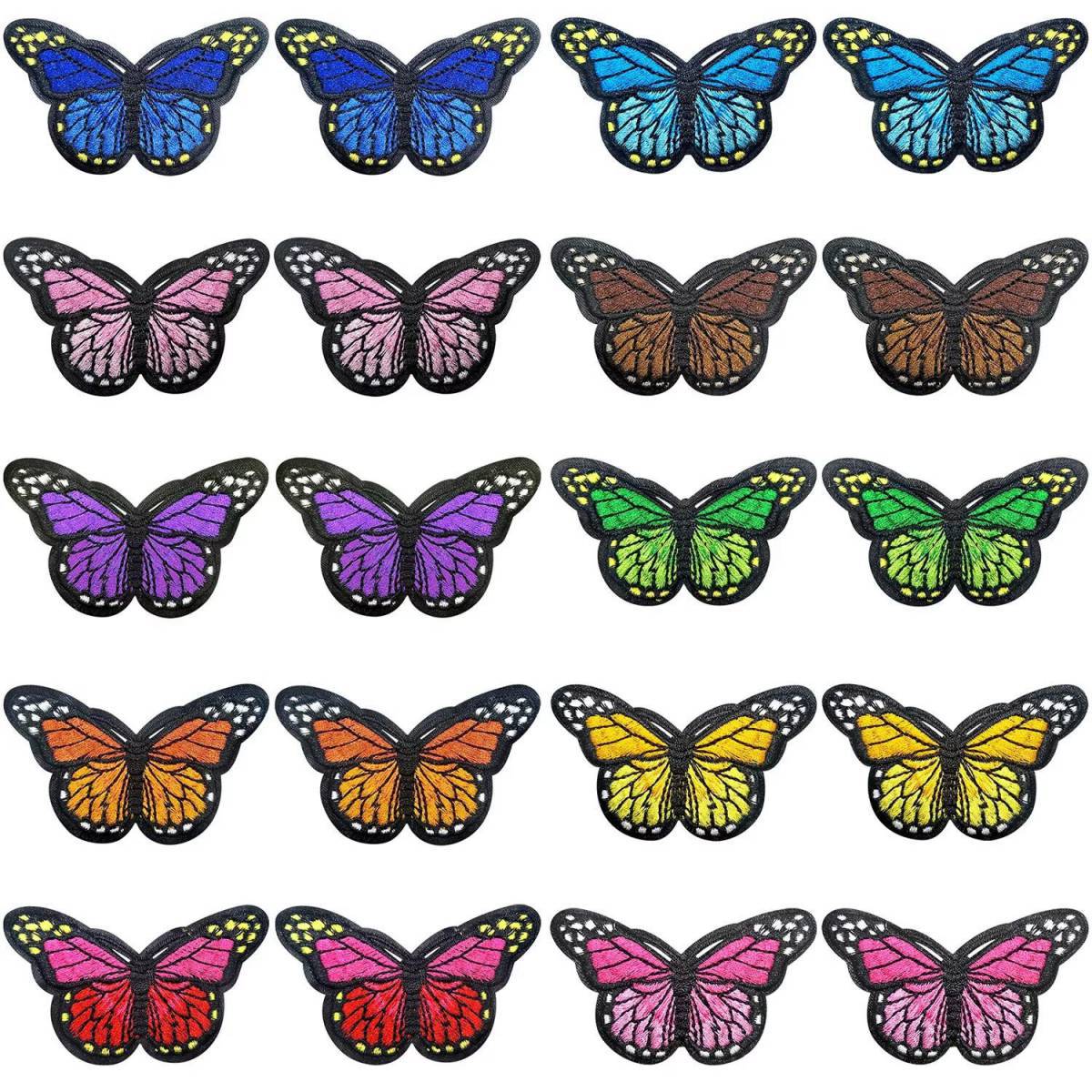 Бабочки много на одном листе #29