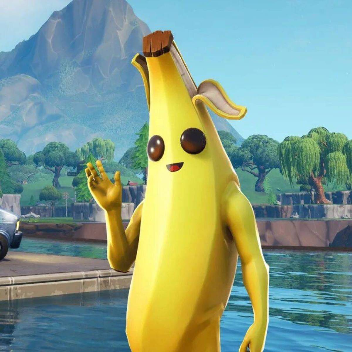 Игры где есть банан. Банан ФОРТНАЙТ. Бананчик ФОРТНАЙТ. Банан из ФОРТНАЙТА. Банан персонаж.