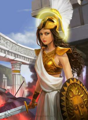Раскраска афина богиня #6 #208409