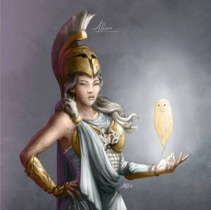 Раскраска афина богиня #10 #208413