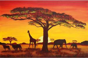 Раскраска африка для детей #12 #208470