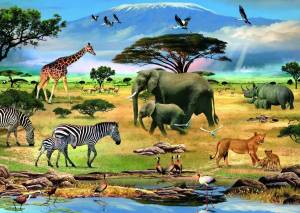 Раскраска африка для детей #13 #208471